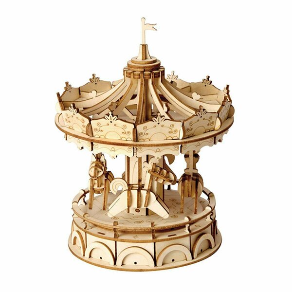 Robotime Classic 3D Wood Merry-Go-Round Puzzles ROETG404